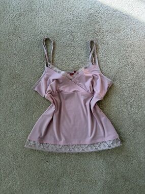 SO Dusty Pink Lace-Trim Cami